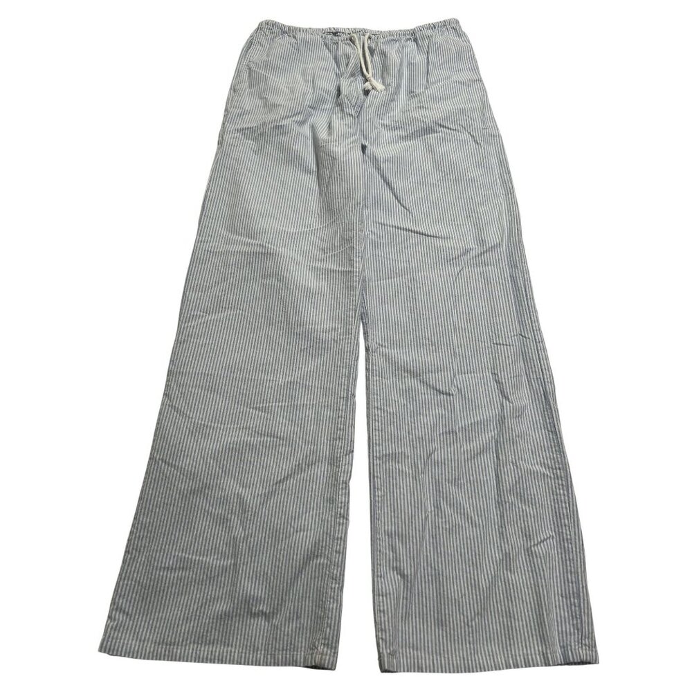 St. George Cape May Pants in Blue and White Stripes